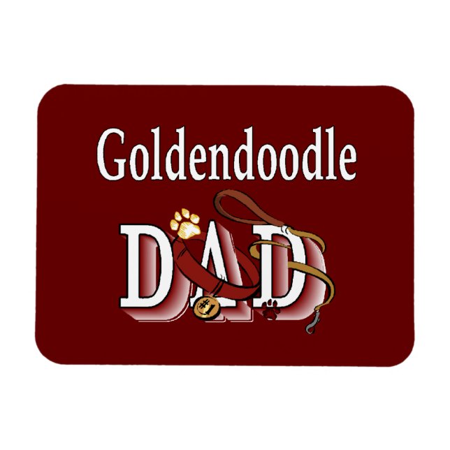 Goldendoodle Pappa Magnet (Horisontell)