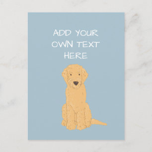 Goldendoodle Personlig Hund Namn vykort