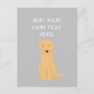 Goldendoodle Personlig Hund Namn vykort