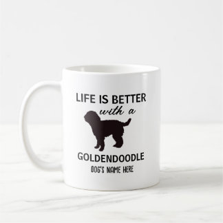 Goldendoodle Personlig Life är bättre Kaffemugg