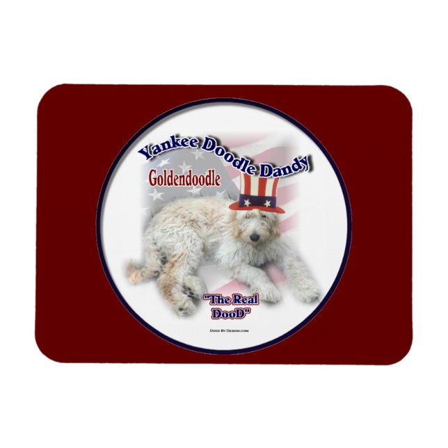 Goldendoodle Poliltical Humor Magnet (Horisontell)