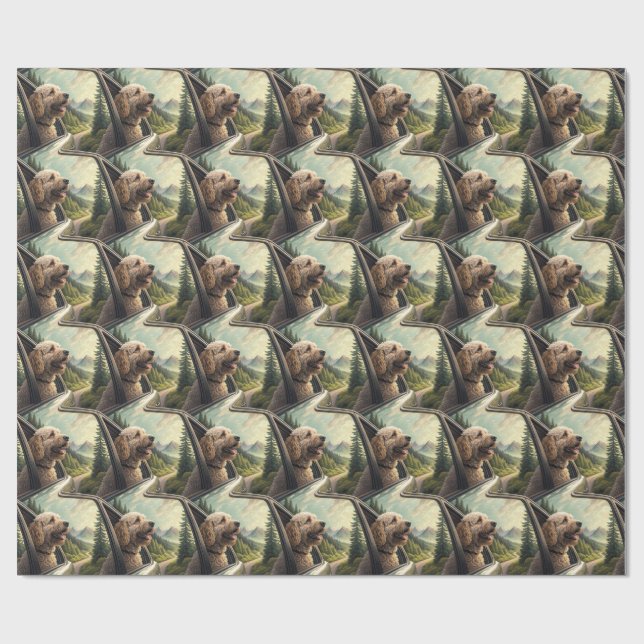 Goldendoodle Presentpapper (Platt)