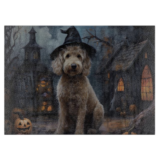 Goldendoodle Pumpkins Halloween Scary (Framsidan)