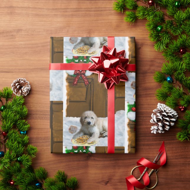 Goldendoodle Puppy-jul Presentpapper (Julgåva)