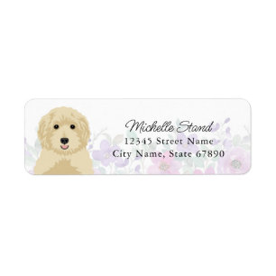 Goldendoodle-Returetiketter Returadress Etikett