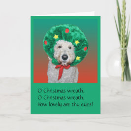 Goldendoodle rolig julkort helgkort