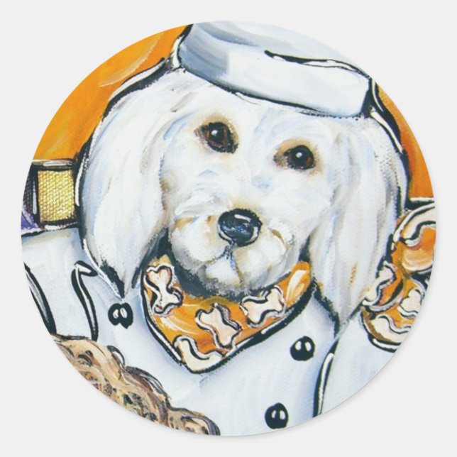 Goldendoodle Runt Klistermärke (Framsida)