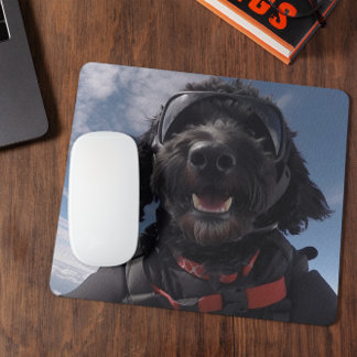Goldendoodle Skydiving Mouse Pad Musmatta