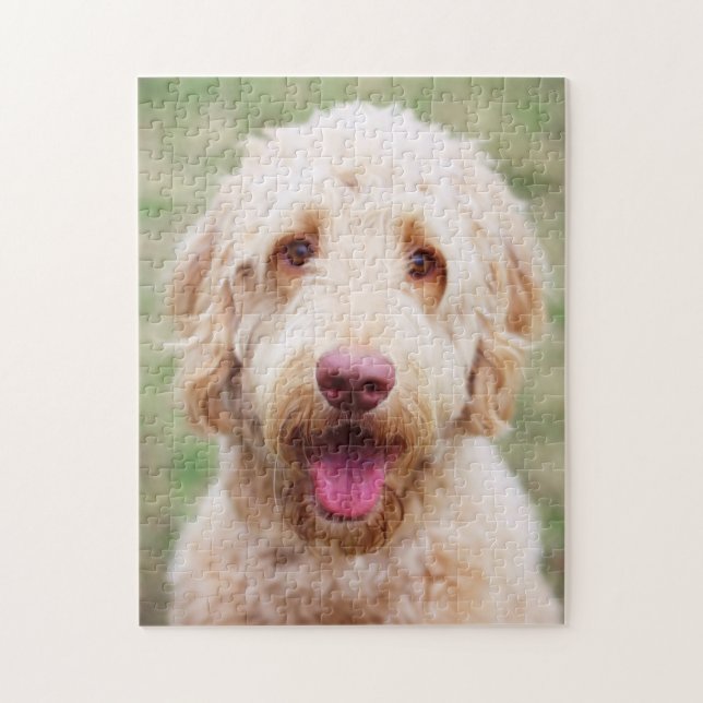 Goldendoodle Smiling Pussel (Vertikal)