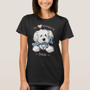 Goldendoodle som min hjärta hör hemma till t shirt