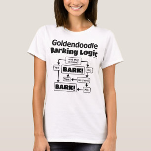 Goldendoodle som skäller logik t shirt