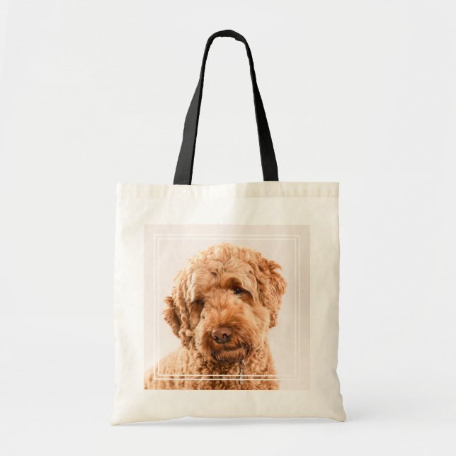 Goldendoodle Studio Porträtt Tygkasse (Framsidan)