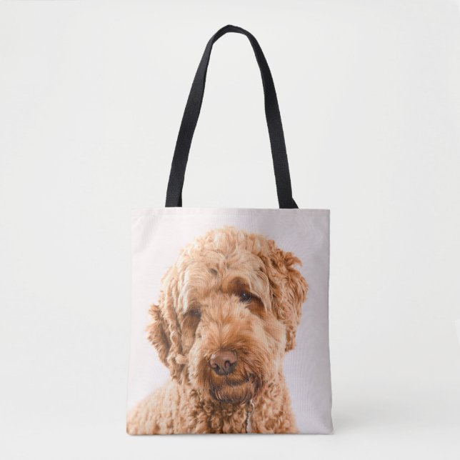 Goldendoodle Studio Porträtt Tygkasse (Framsida)