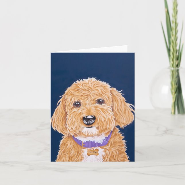 Goldendoodle Tack Kort (Framsida)