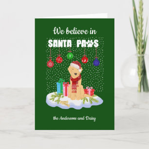 Goldendoodle Tro jultomten Tassar jul Helgkort