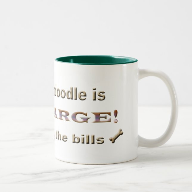 goldendoodle Två-Tonad mugg (Höger)