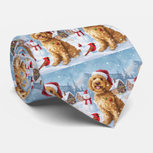 Goldendoodle Winter Wonderland jul Joy Slips