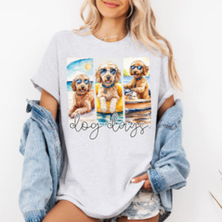 Goldendoodles i Sunglass Hund Sommardagar T Shirt