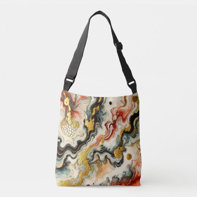 Goldene Flüsse  Axelväska (Framsida)