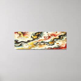 Goldene Flüsse Canvastryck