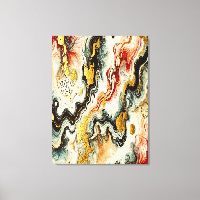 Goldene Flüsse  Canvastryck (Framsida)