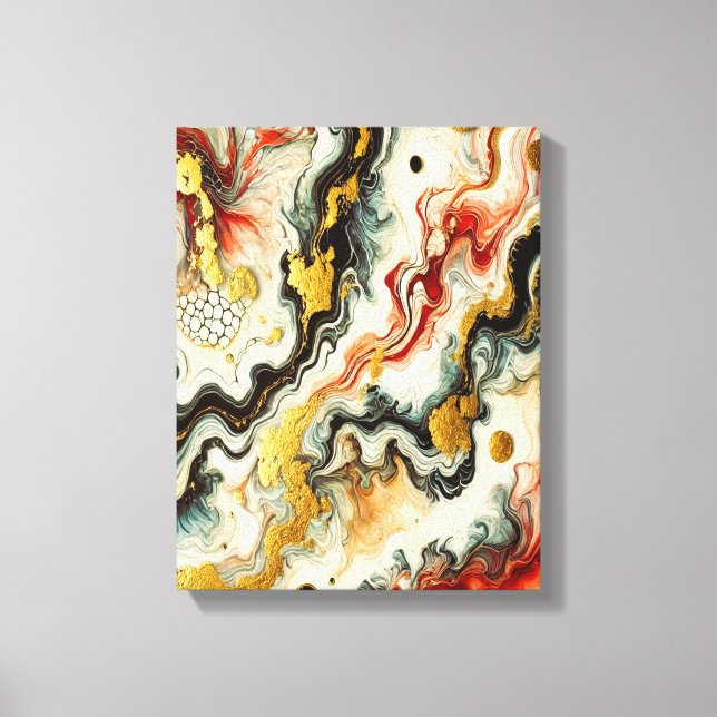 Goldene Flüsse  Canvastryck (Framsida)