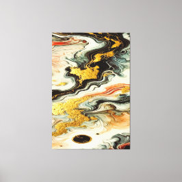 Goldene Flüsse Canvastryck