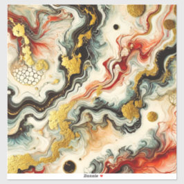 Goldene Flüsse Klistermärken