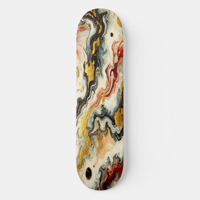 Goldene Flüsse  Mini Skateboard Bräda 18,5 Cm (Framsida)