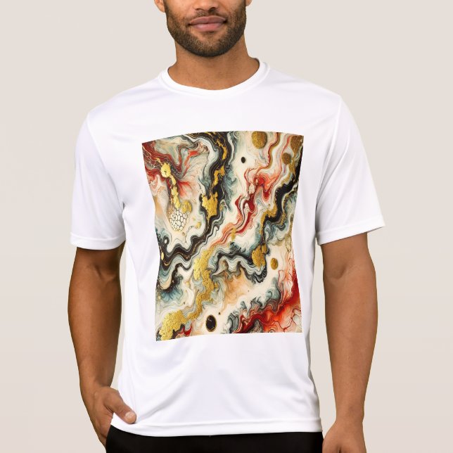 Goldene Flüsse  T Shirt (Framsida)