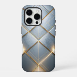 Goldene Geometrie Marmor Luxus Muster
