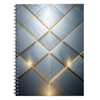 Goldene Geometrie Marmor Luxus Muster Anteckningsbok