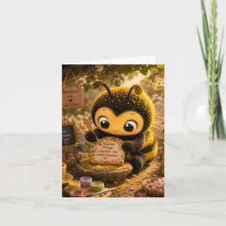 Goldene Hummel im Blütentanz.10 Helgkort