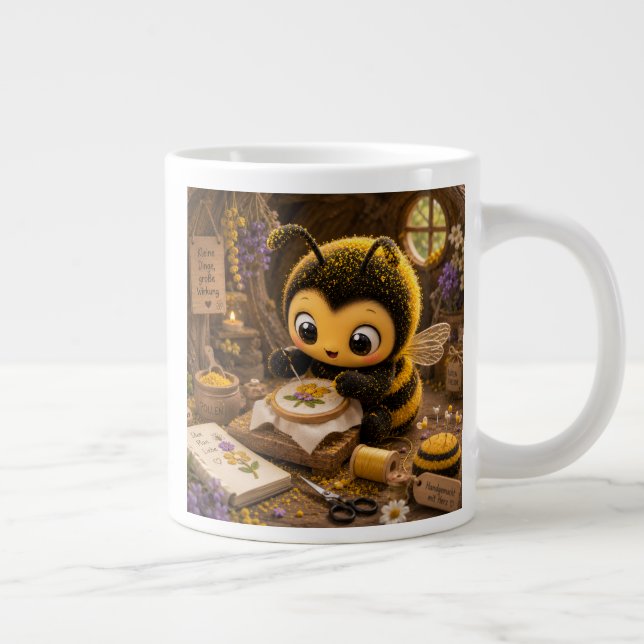 Goldene Hummel im Blütentanz.11 Jumbo Mugg (Höger)