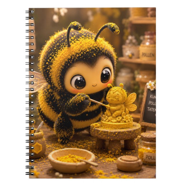 Goldene Hummel im Blütentanz.12 Anteckningsbok (Framsidan)
