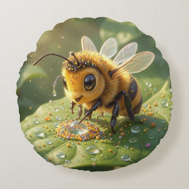 Goldene Hummel im Blütentanz.5 Rund Kudde (Framsidan)