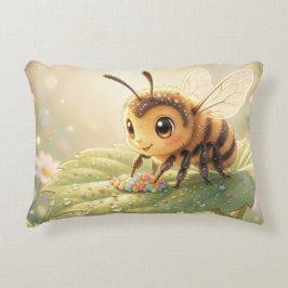 Goldene Hummel im Blütentanz.6 Prydnadskudde