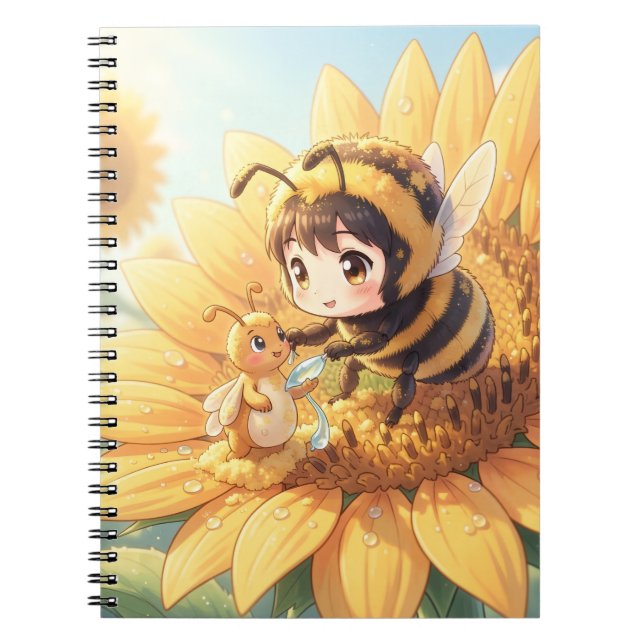 Goldene Hummel im Blütentanz.7 Anteckningsbok (Framsidan)