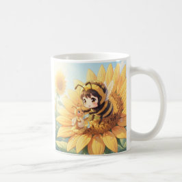 Goldene Hummel im Blütentanz.7 Kaffemugg
