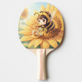 Goldene Hummel im Blütentanz.7 Pingisracket