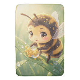 Goldene Hummel im Blütentanz.8 Badrumsmatta