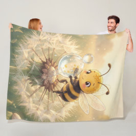 Goldene Hummel im Blütentanz.9 Fleecefilt