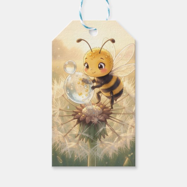 Goldene Hummel im Blütentanz.9 Presentetikett (Framsidan)