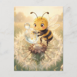 Goldene Hummel im Blütentanz.9 Vykort