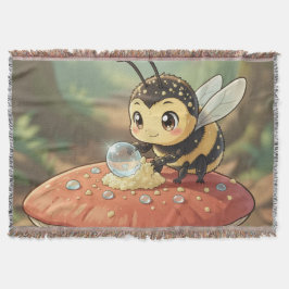 Goldene Hummel im Blütentanz Filt