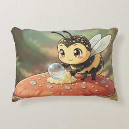 Goldene Hummel im Blütentanz Prydnadskudde