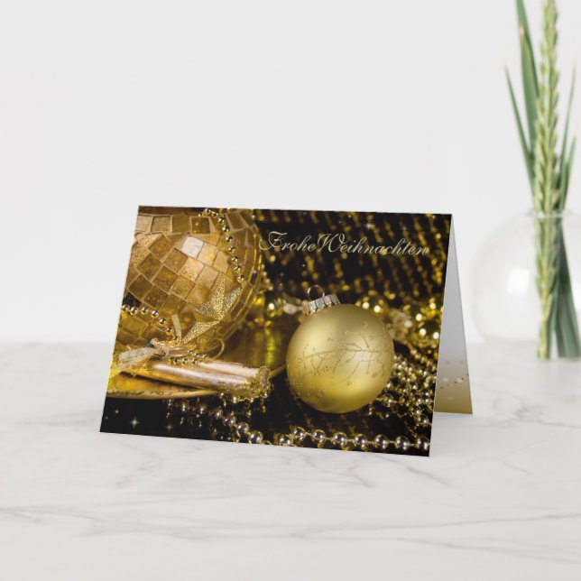 Goldene Weihnachten Helgkort (Framsida)