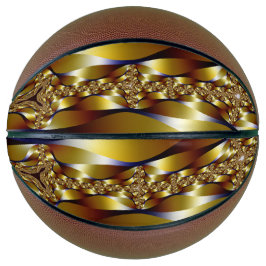 Goldenes Design auf Basketball