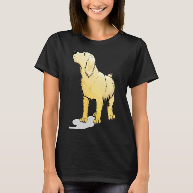 Goldenes Labradoodle T Shirt (Framsida)