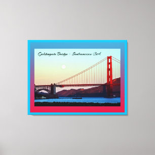 Goldengate Bridge San Francisco CA. Canvastryck